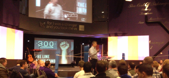 Teaching at Mens conference Green Pastures